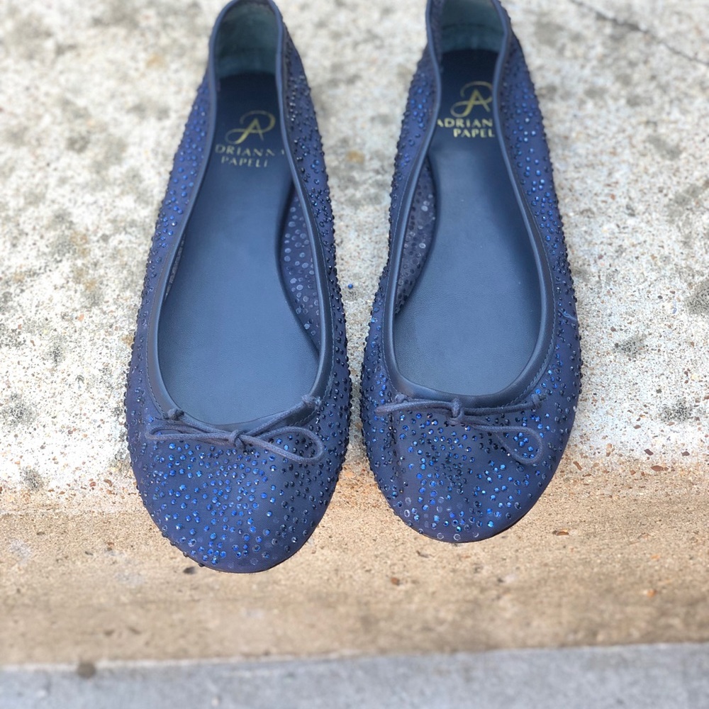 Adrianna Papeli Ballet Blue Flats - Picture 3 of 7